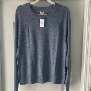 J Crew Women’s Cozy Blue Heather Sweater
